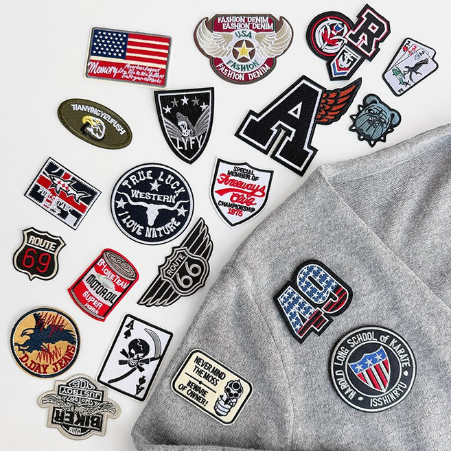 리빙키 와펜 열접착 패치 마크 20종 세트 D-01