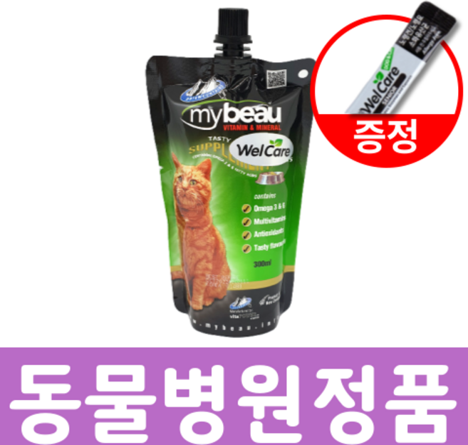 마이뷰 캣 고양이 종합영양제 300ml + 유산균 셋트 [동물병원 정품], 1개