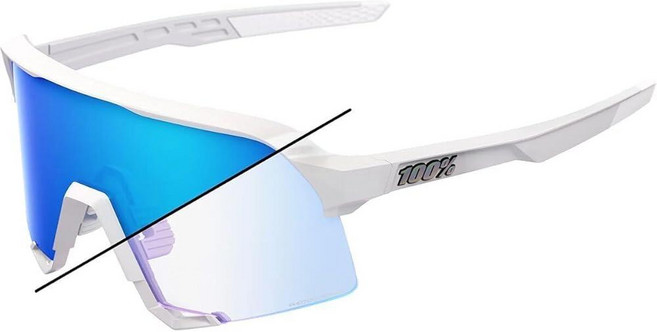 100% S3 LE Elly 24 선글라스 - 유광 블랙 매트 레드 히퍼 파이어 레드 미러, Black