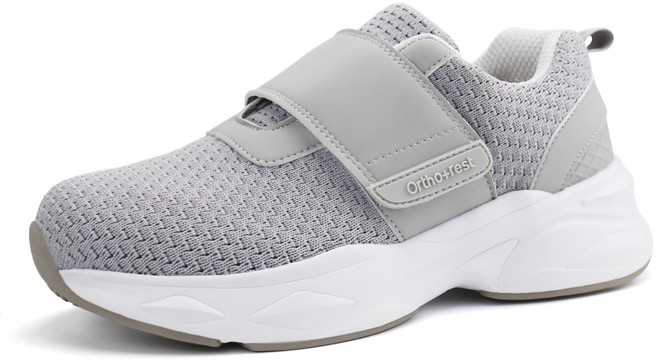 Ortho+Rest 여성용 편안한 워킹화 | 조절 스트랩 와이드 아치서포트 발 붓기 및 족저근막염 케어용