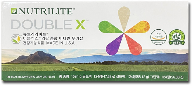 암웨이 더블엑스 비타민 종합영양제 종합비타민 리필, 62회분, 1개