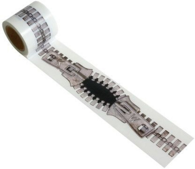 YOJO TAPE 設計養生膠帶 拉鍊YJK-02, 1個