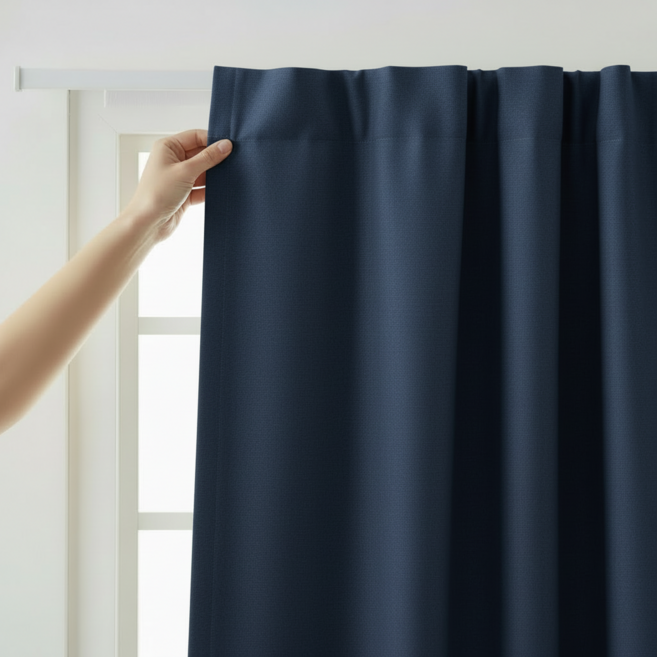 유스몰 벨크로 붙이는 암막 커튼