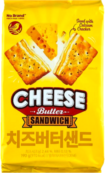 노브랜드 치즈 버터샌드 190g, 3개