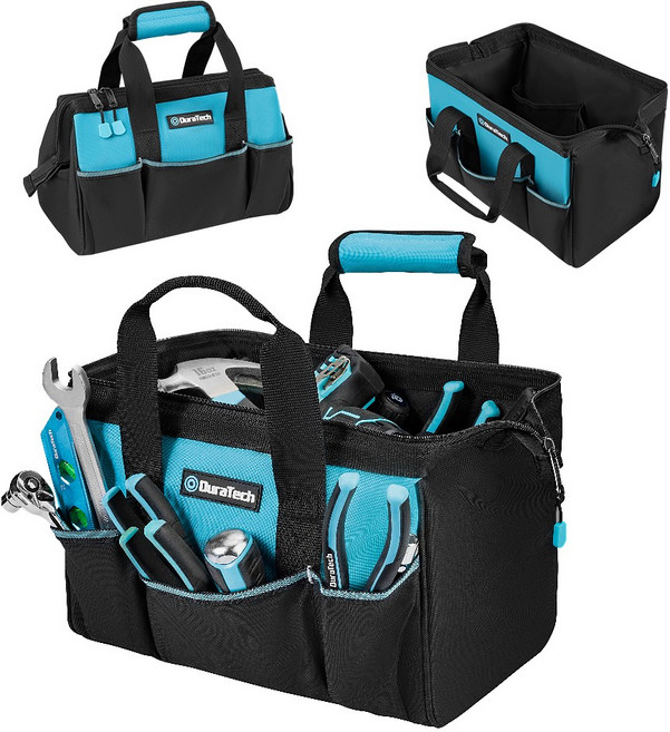 DuraTech 13인치 /14인치 휴대용 다용도 대용량 공구 파우치 공구 가방, 1개