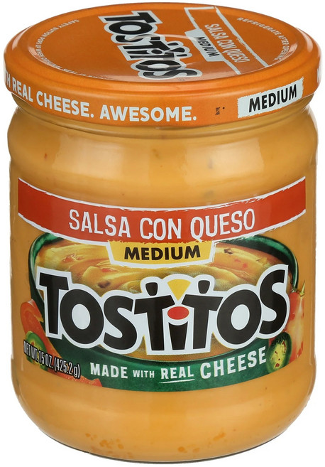 Tostitos Dips Medium Con Queso Dip 15 oz, 1개, 425g