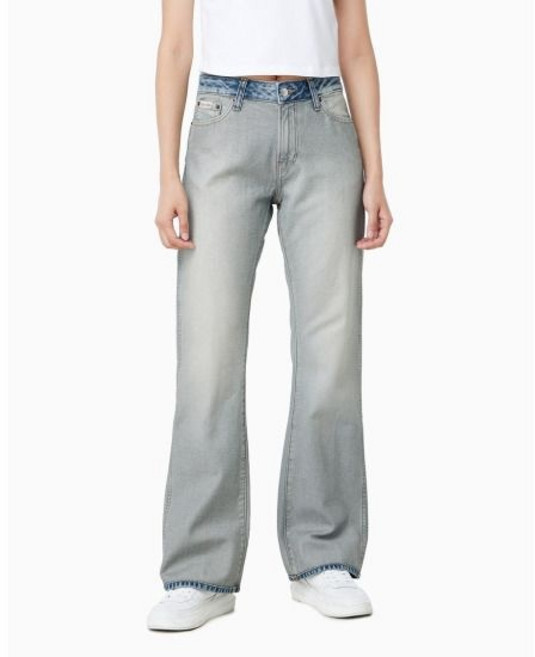 캘빈클라인 진 여성 릴렉스드 부츠컷 인사이드 아웃 라이트 블루 데님 47D735G DFP543 SAP681