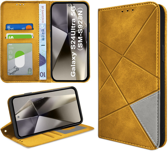 아칸크 삼성 갤럭시 S24Ultra (SM-S928N) 다이어리 지갑 휴대폰 케이스