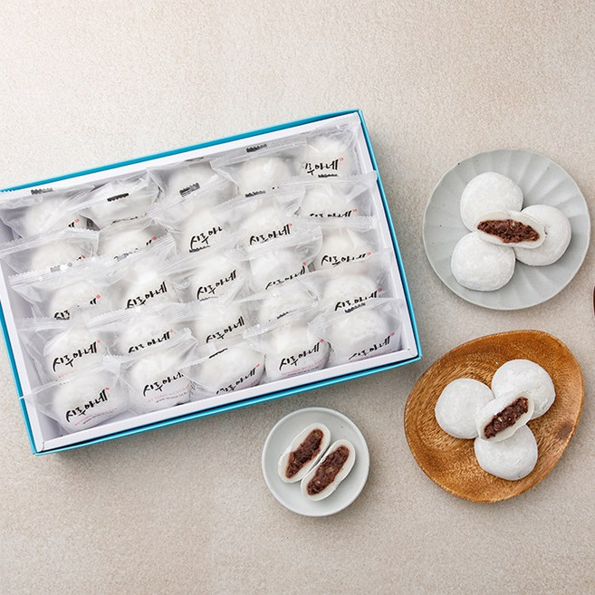 시루아네 찹쌀떡 개별포장 (60g*25개), 60g, 1박스(쇼핑백추가)