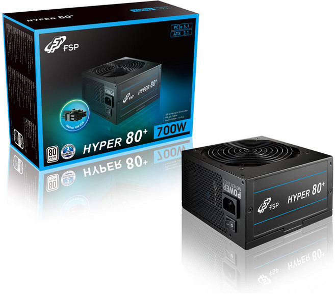 FSP HYPER 80PLUS 스탠다드 230V EU ATX3.1 파워서플라이 PC 컴퓨터 파워, 700W
