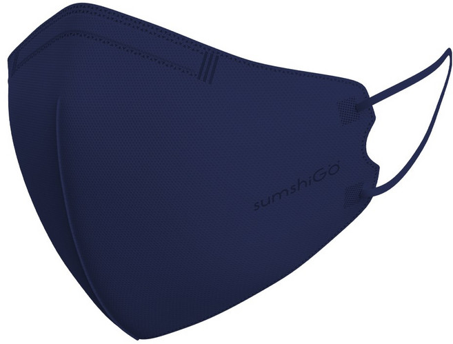 미엘 숨쉬고 스타일업 컬러마스크 네이비 대형 10매 귀가 편한 마스크, 미드나잇 네이비, 1개, 10매입