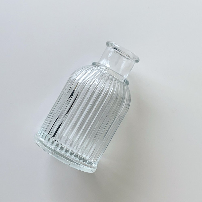 데일리 인테리어 오브제 크리스탈 한송이 미니 투명 유리 화병 꽃병 미니글라스