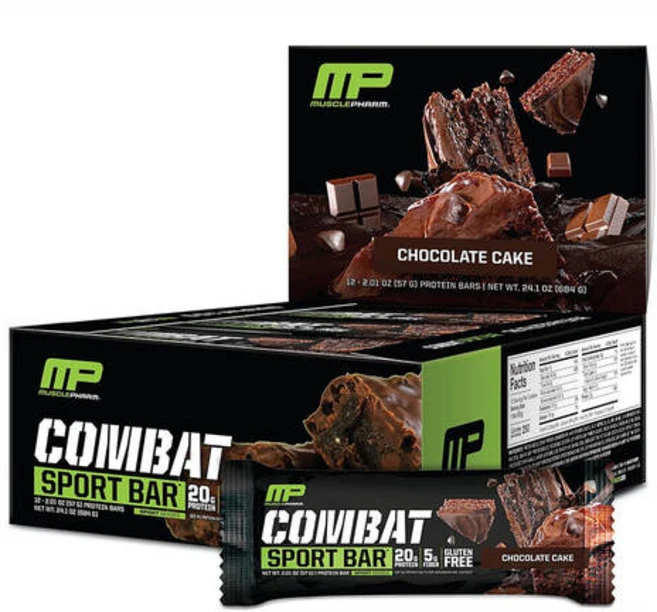 머슬팜 컴뱃 스포츠 바 초콜릿 케이크 맛 고단백 57g 12개입, 1개 - 쿠팡