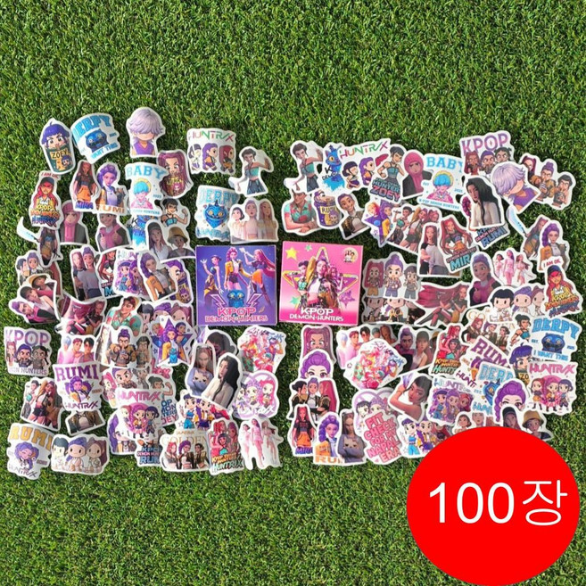 캐릭터 귀여운 방수 다이어리꾸미기 대용량 스티커, 1세트, F 데몬헌터스스티커