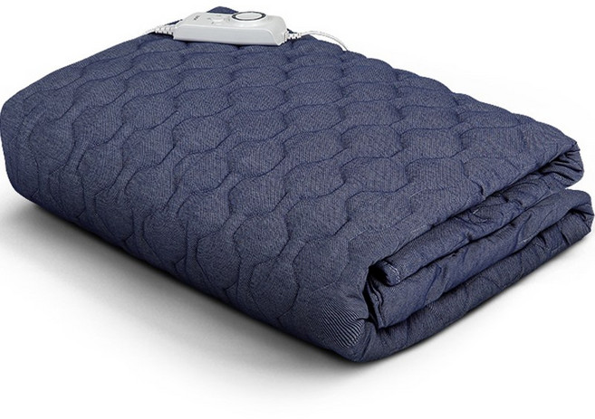 보국전자 에어셀 인체감지 꿀잠 데님 전기요 BKB-2522, dark blue, 더블(180 x 135cm)