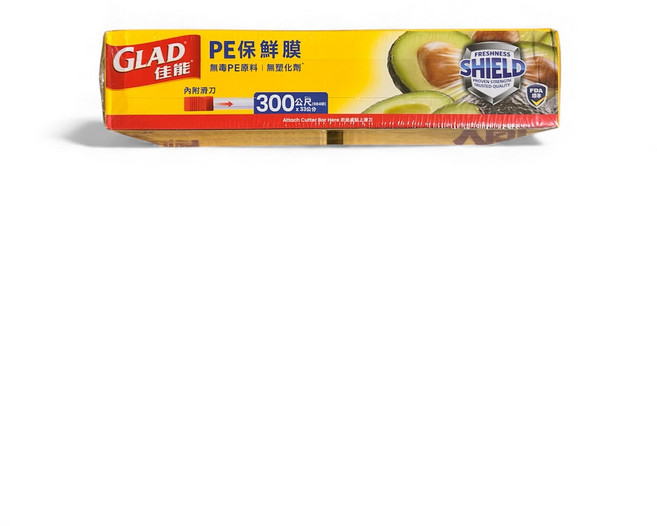 GLAD 佳能 PE保鮮膜 內附滑刀 食品級材質 高黏性, 1套, 300m