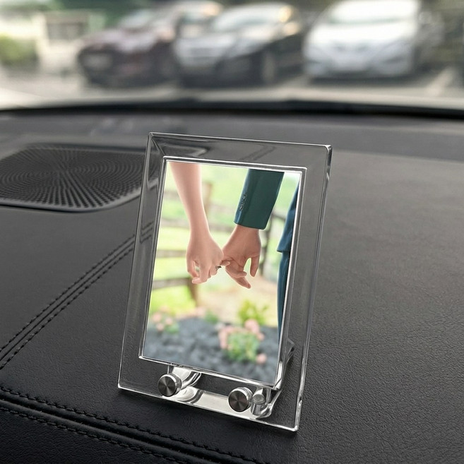 하네르 차량용액자 아크릴 사진걸이, 세로, 투명, 1개