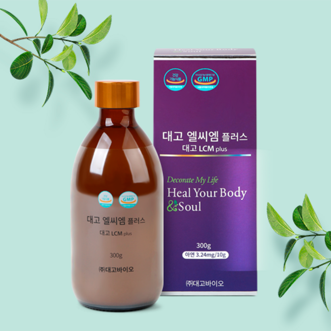 대고바이오 골다공증영양제 관절영양제 건강기능식품 아연 이온칼슘 대고 엘씨엠 플러스 LCM plus, 1개, 300g