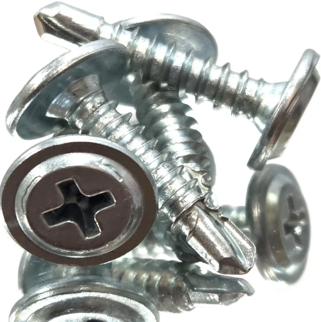 8(4.2mm)X25mm 모드양날 스틸하우스용 직결피스 와샤붙이 평머리 나사, #8(4.2mm)X13mm 1000개, 500개