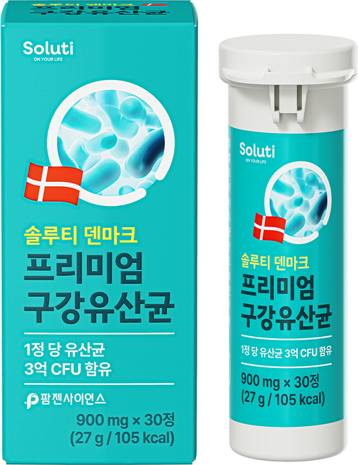 솔루티 덴마크 프리미엄 구강유산균, 1개, 30정