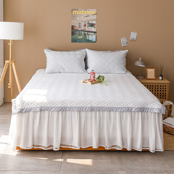 한일의료기 아이스 쿨 냉감패드 크리스탈 침대패드 거실패드, 화이트