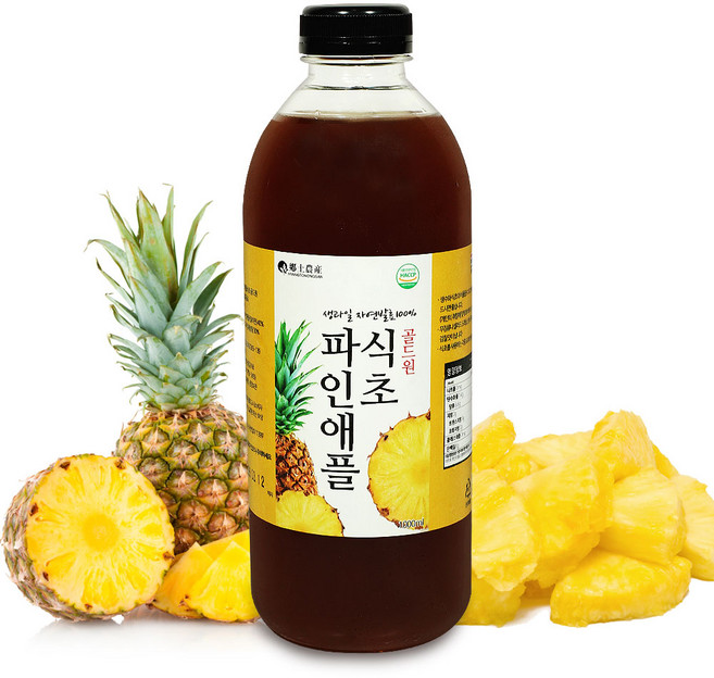 진생마트 생과일 자연발효 파인애플식초, 1L, 1개