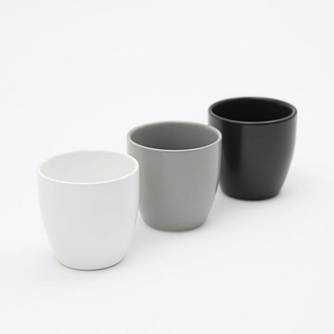 에라토 조약돌 도자기 반무광 카페 물컵 200ml 3color, 1개