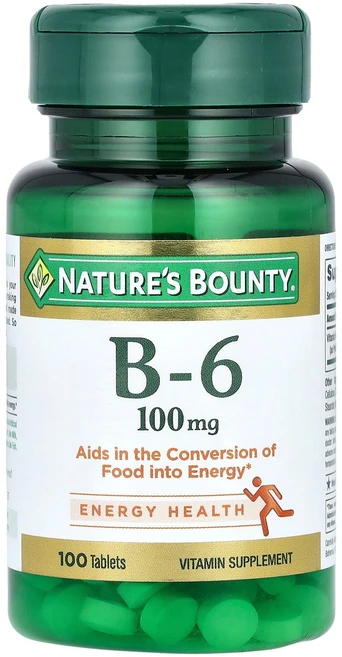 네이쳐스바운티 비타민 B-6 100mg 100 정, 100정, 3개 - 쿠팡