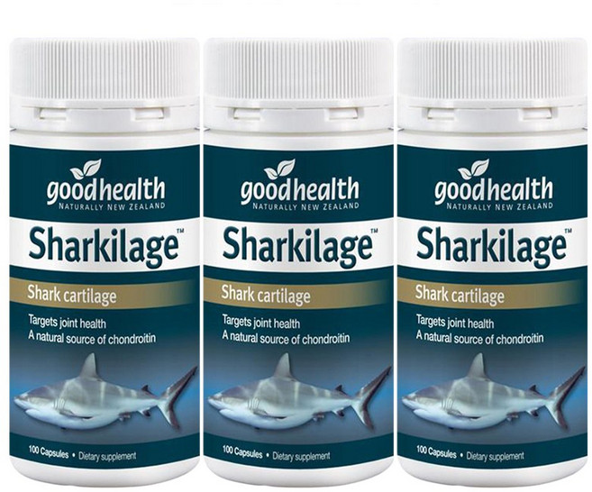 Good Health Shark Cartilage 굿헬스 샤크 카틸리지 상어연골 100캡슐 2팩, 3개, 100정