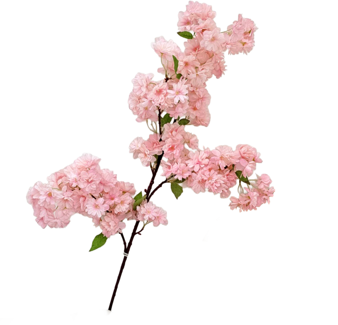풍성한 벚꽃 조화 리얼 실크 가지 인테리어 소품 화사한 봄 프리미엄 카페 매장 포토존 촬영 소품 돌상 꾸미기, 1개, 핑크