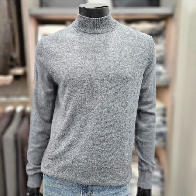 파렌하이트 24F/W 그레이 캐시미어 실크 반목폭라 FJU8511_JK