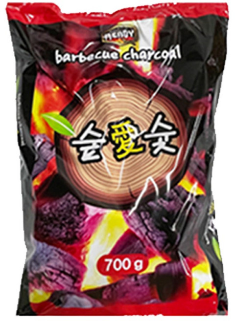 숲애숯 구이용 바베큐숯, 700g, 1개