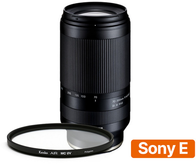 탐론 70-300mm F/4.5-6.3 Di III RXD A047 소니 FE 마운트 + 겐코 AIR MCUV 67mm 필터