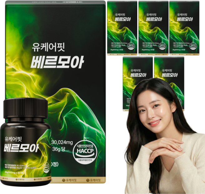 베르가못 BPF 아티초크 모로오렌지 유케어핏 베르모아 식약처 인증, 6개, 60정