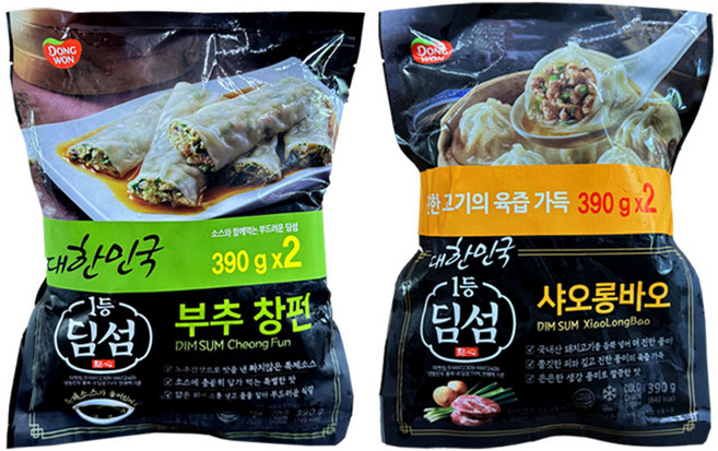 동원 딤섬 부추창펀 390g + 샤오롱바오 /만두/간식, 8개