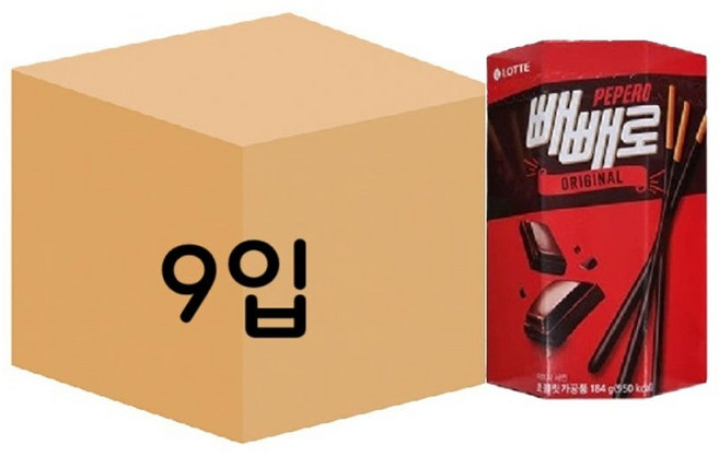 롯데웰푸드 팔각 오리지널 빼빼로 한박스, 1박스