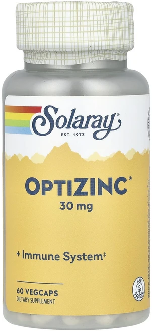 Solaray OptiZinc 30mg VegCap 60정, SolarayOptiZinc30mgVegCap60정, 1개 - 쿠팡