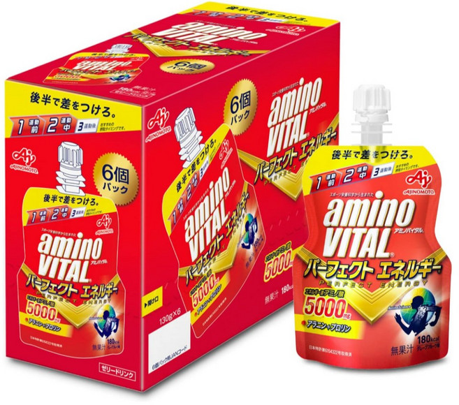 味之素 AMINO VITAL 胺基酸能量飲5000mg能量凍130g (超新效期至2026年7月) 全新品, 1個裝, 每個單價, 130g