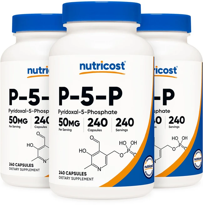 뉴트리코스트 P-5-P 피리독살 50 mg 240 캡슐, 3개, 240정 - 쿠팡
