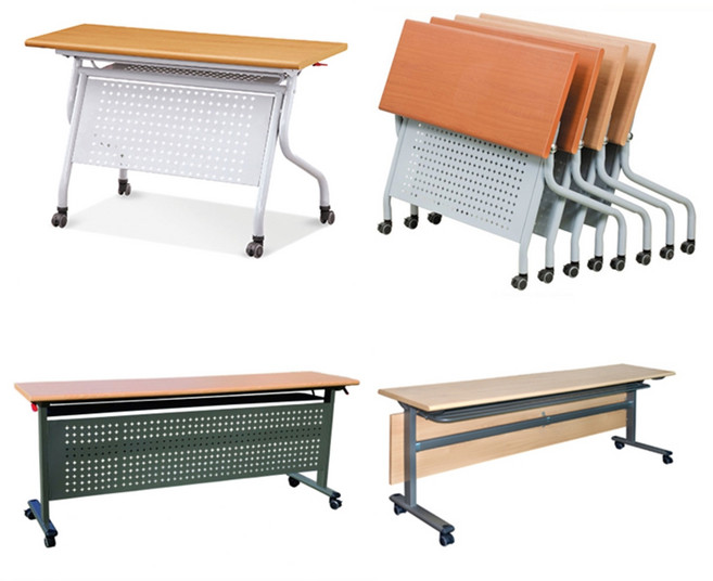 회사 연수원 교회 학원 교육장 강의실 접는 테이블 책상, Y형 (180x45), 철제 타공 가림판, 망비