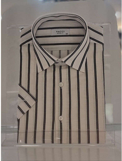바찌 스트라이프 남성 남자 일반핏 반팔 셔츠 VD1M2CR594NO NC경산점