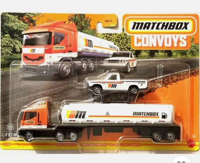 MATCHBOX 火柴盒車隊 CONVOYS 合金模型車 經典卡車 運輸車隊, 油罐車, 1個