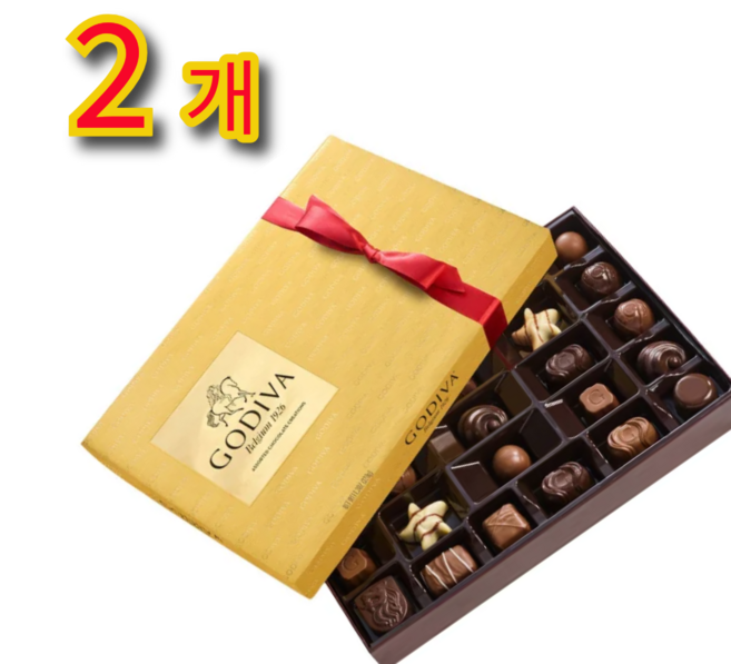 고디바 프리미엄 초콜릿 버라이어티 어소티드 27피스, 2개, 320g