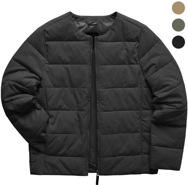 모니즈 M~2XL U넥 나일론 경량패딩 빅사이즈 자켓 점퍼 LPD152