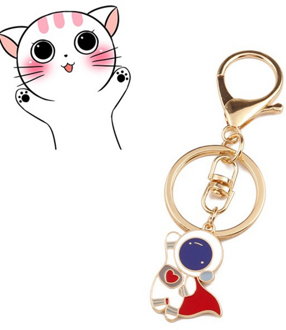 可愛鑰匙扣 宇航員鑰匙圈, 1個, 超人宇航員