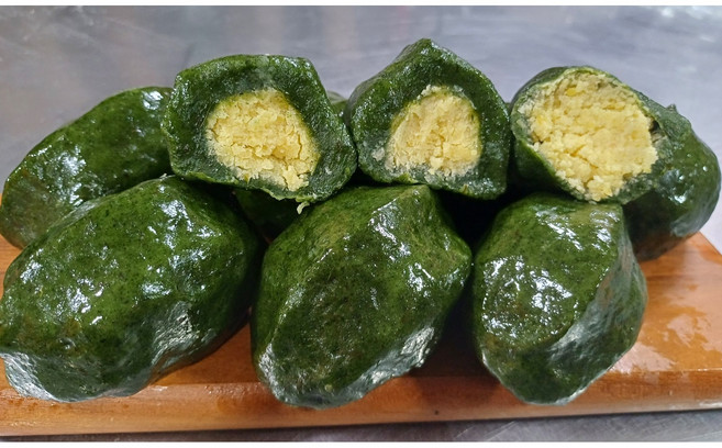 명가떡향기 수제 녹두 모시 왕 송편 개별포장 아침 식사대용 건강식, 12개, 90g