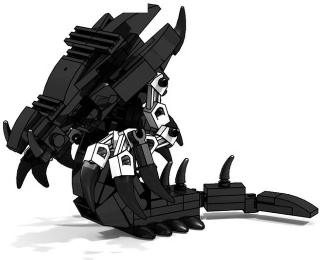 스타크래프트2 블랙 저그 저글링 히드라 뮤탈리스크 호환 나노 블록, 1개