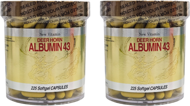 뉴비타민 알부민 녹용 로얄젤리 225캡슐, 2개, 225정