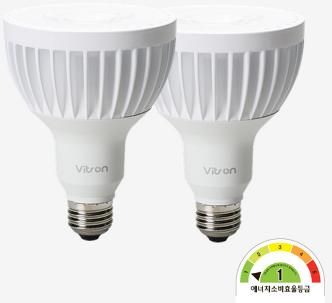 (효율1등급+KS) 비츠온 LED PAR30 30W 집중형 파30 램프 전구, 주광색, 2개