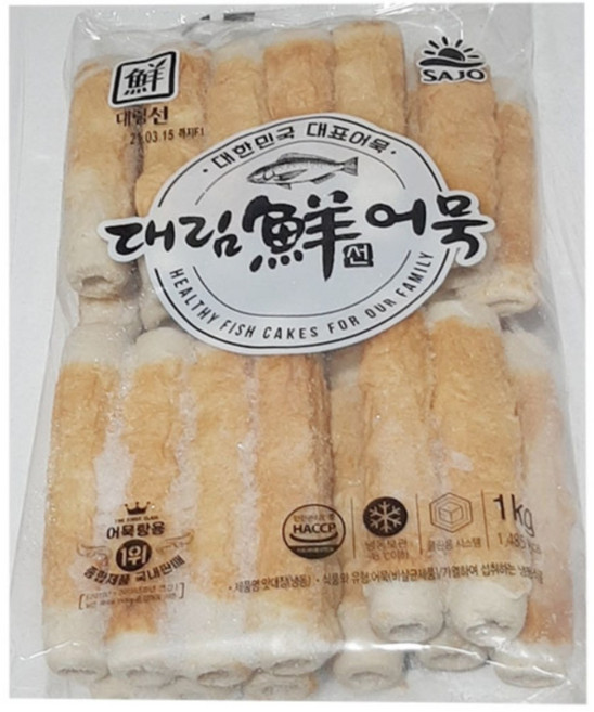 IN661 대림 맛대장 1kg 냉동 어묵, 3봉, 3개